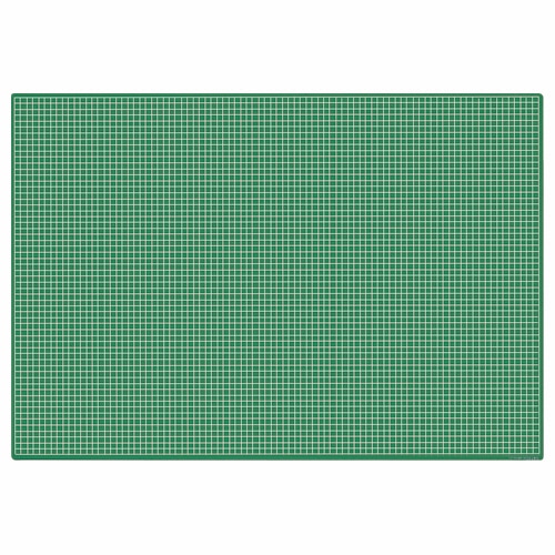 ライオン事務器　カッティングマット　再生オレフィン製　両面使用　900×620×3mm　グリーン　CM-90S　1枚（ご注文単位1枚）【直送品】