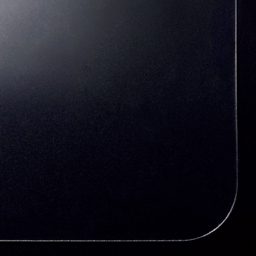 ライオン事務器 デスクマット PVC製 光沢仕上 シングル 600×450×0.8mm M-SE 1枚(ご注文単位1枚)【直送品】