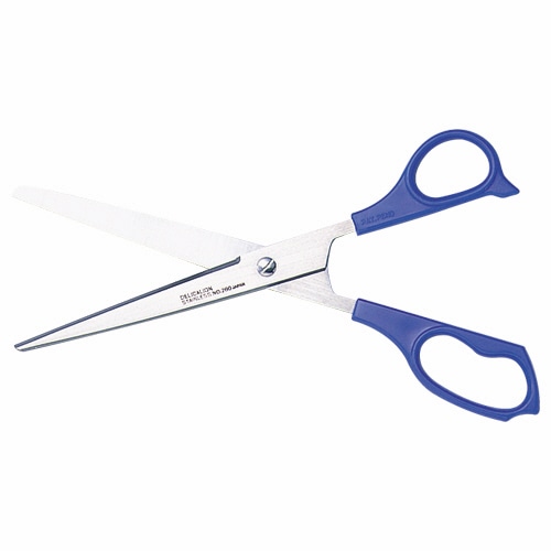 ライオン事務器 ステンレスはさみ 刃渡り80mm 青 No.280 1本(ご注文単位1本)【直送品】