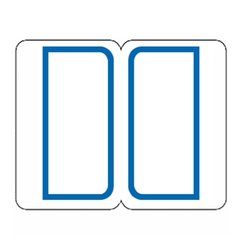 ライオン事務器 インデックスラベル 大 27×34mm 青枠 BL1 1パック(180片:9片×20シート)(ご注文単位1パック)【直送品】