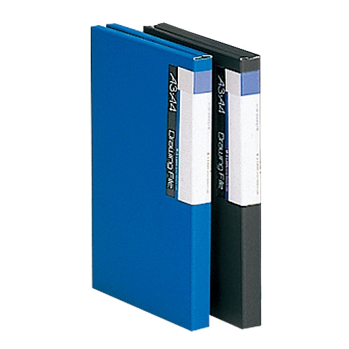 ライオン事務器　図面ファイル　A2・A3　背幅26mm　青　M-3　1冊（ご注文単位1冊）【直送品】