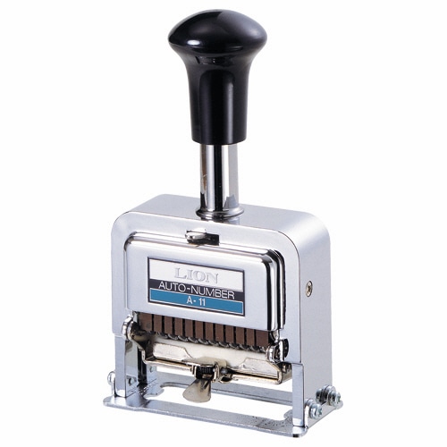 ライオン事務器　ナンバリング　A型　12桁3様式　E字体　A-21　1台（ご注文単位1台）【直送品】