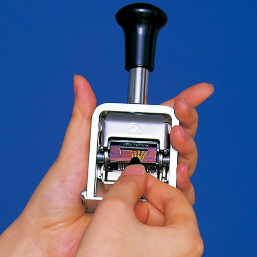 ライオン事務器　ナンバリング　C型　6桁7様式　E字体　C-71　1台（ご注文単位1台）【直送品】