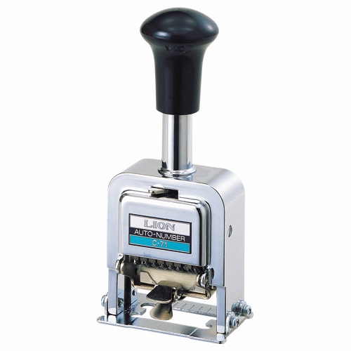 ライオン事務器　ナンバリング　C型　6桁9様式　E字体　C-96　1台（ご注文単位1台）【直送品】
