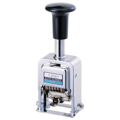 ライオン事務器　ナンバリング　D型　5桁5様式　E字体　D-51　1台（ご注文単位1台）【直送品】