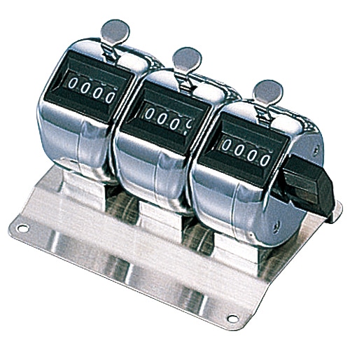 ライオン事務器 数取器 4桁3連 No.120 1個(ご注文単位1個)【直送品】