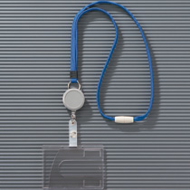 ライオン事務器　つりさげ名札　ヨコ型　ハードタイプ　平ひも　ブラック　N-200SR　1個（ご注文単位1個）【直送品】