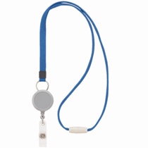 ライオン事務器　名札用ストラップ　グレー　N-5P　1本（ご注文単位1本）【直送品】