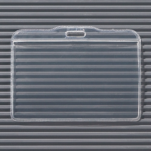 ライオン事務器　名札用ホルダー　ヨコ型　ソフトタイプ　N73KH-10P　1パック（10枚）（ご注文単位1パック）【直送品】