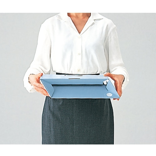 ライオン事務器 ボックスファイル ダンボール製 A4ヨコ型ピッタリサイズ 背幅102mm イエロー BF-432D 1冊(ご注文単位1冊)【直送品】