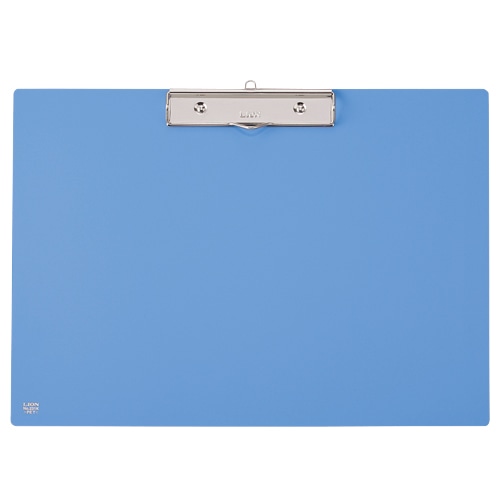 ライオン事務器 PETカラー用箋挟 B4ヨコ ブルー No.231K 1枚(ご注文単位1枚)【直送品】