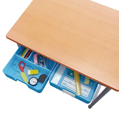 デビカ つながるパッチン おどうぐばこ 手さげ付 ブルー 041440 1個(ご注文単位1個)【直送品】