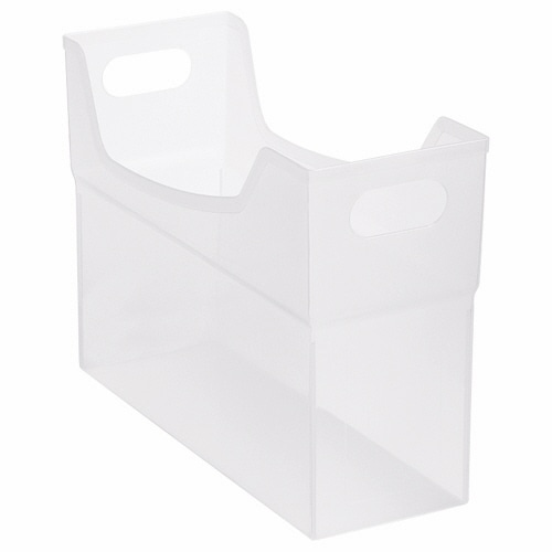 ライオン事務器 フリーボックス PP製 A4ヨコ 背幅127mm 透明 CS-110P 1個(ご注文単位1個)【直送品】