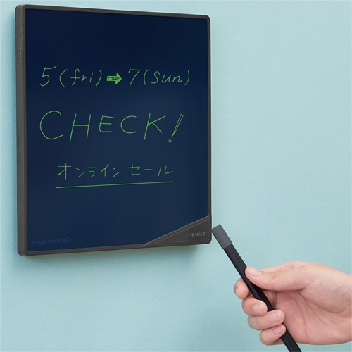 キングジム 電子メモパッド ブギーボード 黒 BB-15-BK 1台(ご注文単位1台)【直送品】