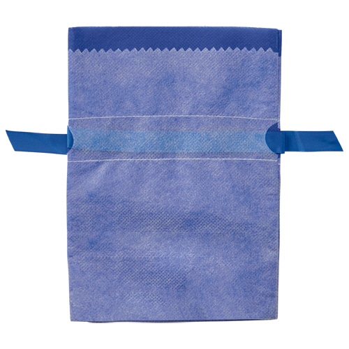 店研創意　ストア・エキスプレス　不織布リボン付きギフトバッグ　ネイビー　15×22×6cm　1パック（10枚）（ご注文単位1パック）【直送品】