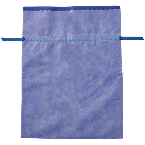 店研創意　ストア・エキスプレス　不織布リボン付きギフトバッグ　ネイビー　45×60×12cm　1パック（5枚）（ご注文単位1パック）【直送品】