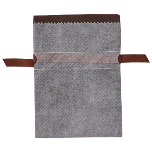 店研創意　ストア・エキスプレス　不織布リボン付きギフトバッグ　ブラウン　15×22×6cm　1パック（10枚）（ご注文単位1パック）【直送品】