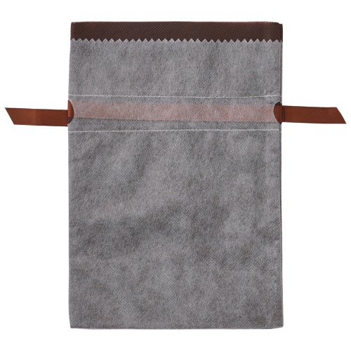 店研創意　ストア・エキスプレス　不織布リボン付きギフトバッグ　ブラウン　19×27.5×10cm　1パック（10枚）（ご注文単位1パック）【直送品】