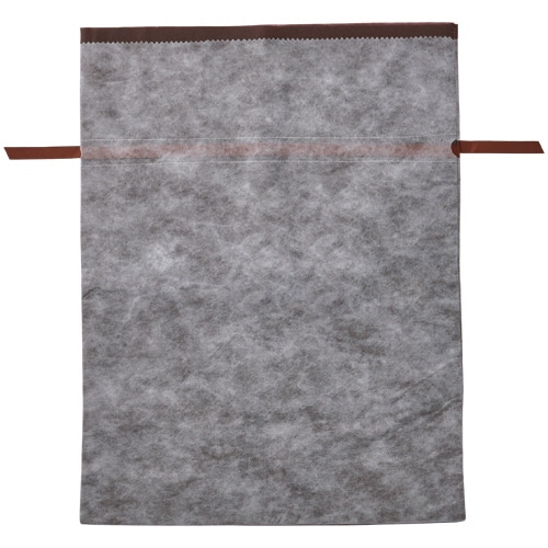 店研創意　ストア・エキスプレス　不織布リボン付きギフトバッグ　ブラウン　45×60×12cm　1パック（5枚）（ご注文単位1パック）【直送品】