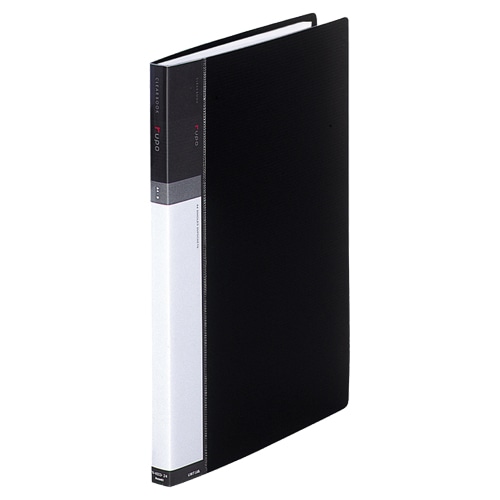 リヒトラブ　クリヤーブック・ルポ　A4タテ　30穴　20ポケット付属　背幅19mm　黒　N-4603-24　1冊（ご注文単位1冊）【直送品】