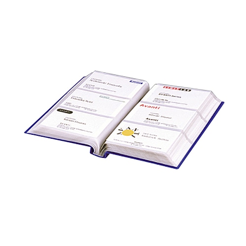 リヒトラブ カードホルダー(カドロック&SEIHON) W120×D17×H192mm 120カード ヨコ入れ 黒 A-4102-24 1冊(ご注文単位1冊)【直送品】