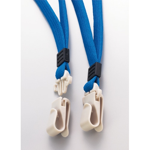 ライオン事務器 つりさげ名札 ヨコ型 ソフトタイプ 平ひも レッド N-73MR 1個(ご注文単位1個)【直送品】