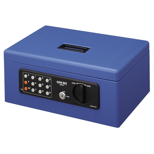 コクヨ　手提げ金庫（テンキー付）　A4　W357×D259×H152mm　青　CB-T11B　1台（ご注文単位1台）【直送品】