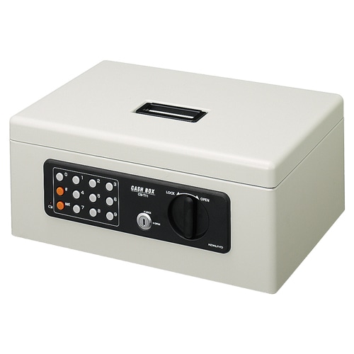 コクヨ　手提げ金庫（テンキー付）　A4　W357×D259×H152mm　ライトグレー　CB-T11M　1台（ご注文単位1台）【直送品】