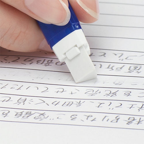 ぺんてる ノック式ホルダー消しゴム「アインクリック」 メタルブルー XZE15-MC 1本(ご注文単位1本)【直送品】