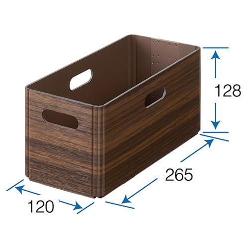 キングジム キーニ スタッキングユニットボックス S ブラウン KW1012-BR 1個(ご注文単位1個)【直送品】
