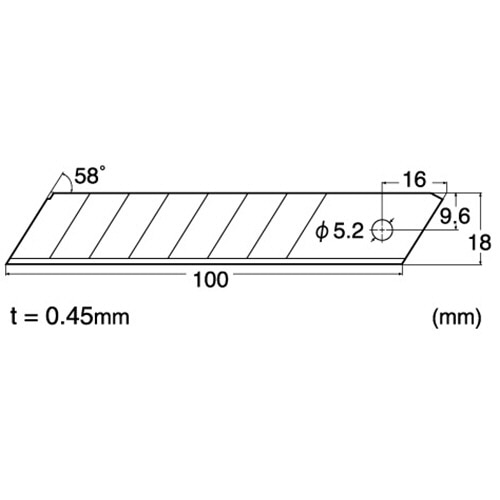 NTカッター L型用替刃 BL1P 1パック(10枚)(ご注文単位1パック)【直送品】