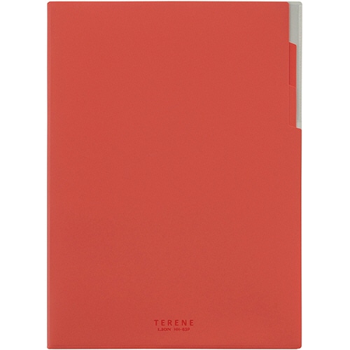 ライオン事務器 ハードメモホルダー TERENE(テレネ) A4 レッド HH-63P 1冊(ご注文単位1冊)【直送品】