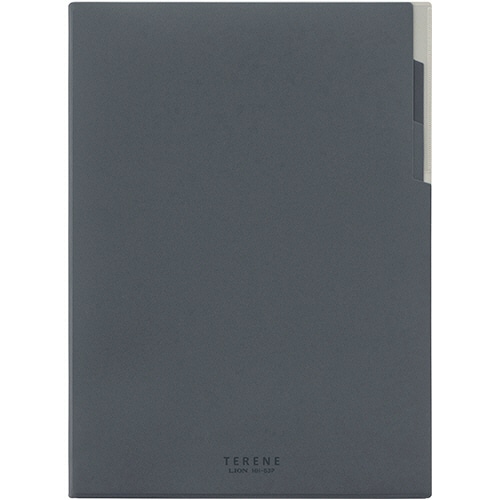 ライオン事務器 ハードメモホルダー TERENE(テレネ) A4 チャコール HH-63P 1冊(ご注文単位1冊)【直送品】