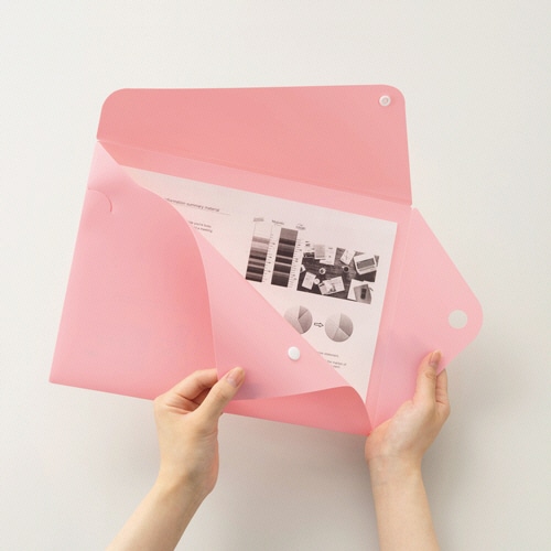 ライオン事務器 PPカラーホルダー PELTO(ペルト) A4 ペールピンク CF-62P 1枚(ご注文単位1枚)【直送品】