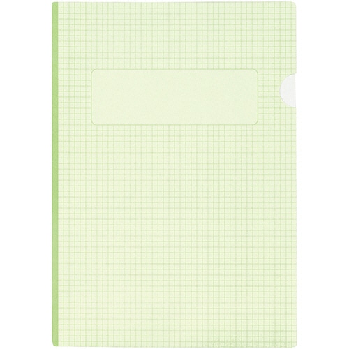 ライオン事務器 紙製メモホルダー A4 グリーン KM-6D-50P 1パック(50冊)(ご注文単位1パック)【直送品】
