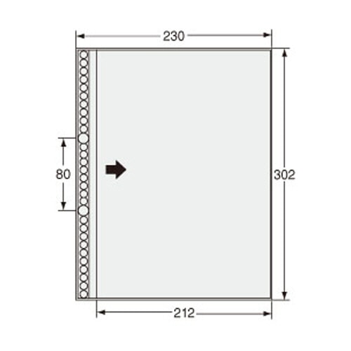 ライオン事務器　クリアーポケット　ヨコ入式　A4タテ　2・30穴　台紙なし　CL-303TS　1パック（10枚）（ご注文単位1パック）【直送品】