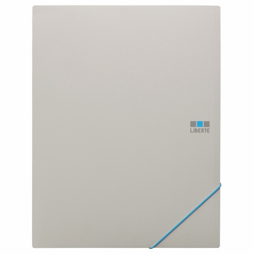 ライオン事務器　ホルダーブック（リベルテ）　A4タテ　8ポケット　グレー　HB-303L　1冊（ご注文単位1冊）【直送品】