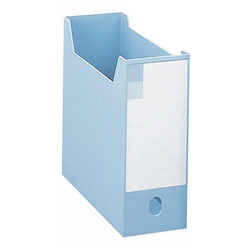 ライオン事務器 ボックスファイル A4ヨコ 背幅102mm ブルー BF-32M 1個(ご注文単位1個)【直送品】