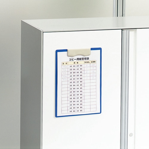 ライオン事務器　マグネット用箋挟（レオグリップ）　A4タテ　ブラック　No.220MG　1枚（ご注文単位1枚）【直送品】