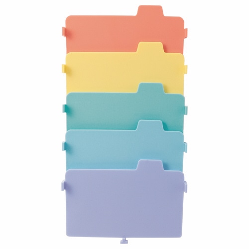 ライオン事務器　名刺整理箱仕切板　No.51、100用　160-67　1組（5枚）（ご注文単位1組）【直送品】