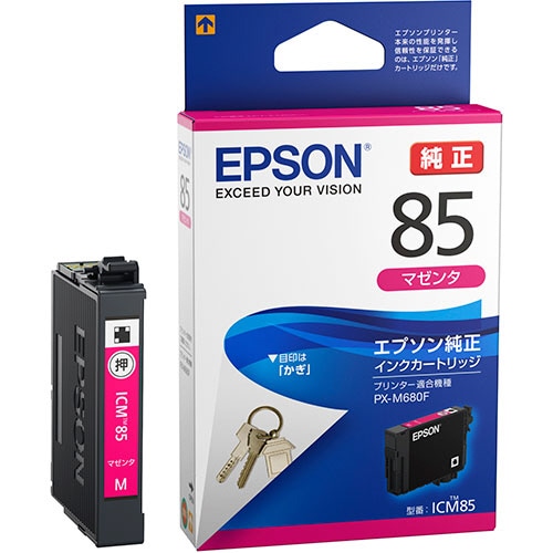 エプソン　インクカートリッジ　マゼンタ　ICM85　1個（ご注文単位1個）【直送品】