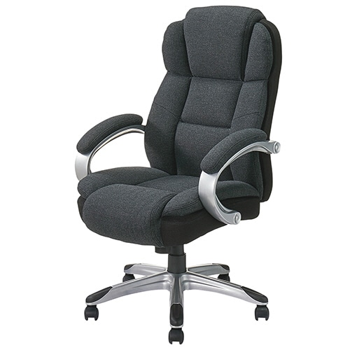 ナカバヤシ ファブリックポケットコイルチェア 肘付 ブラック CCF-501BK 1脚(ご注文単位1脚)【直送品】