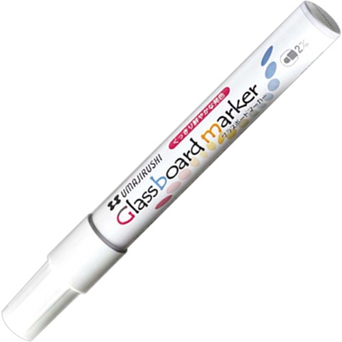 馬印　グラスボードマーカー　ホワイト　BGB-W　1本（ご注文単位1本）【直送品】