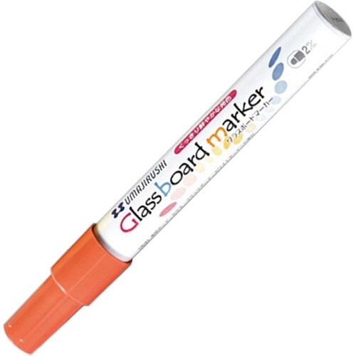 馬印　グラスボードマーカー　オレンジ　BGB-D　1本（ご注文単位1本）【直送品】