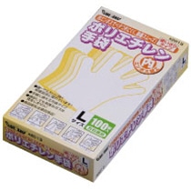 川西工業　ポリエチレン手袋　内エンボス　クリア　L　#2013　1箱（100枚）（ご注文単位1箱）【直送品】