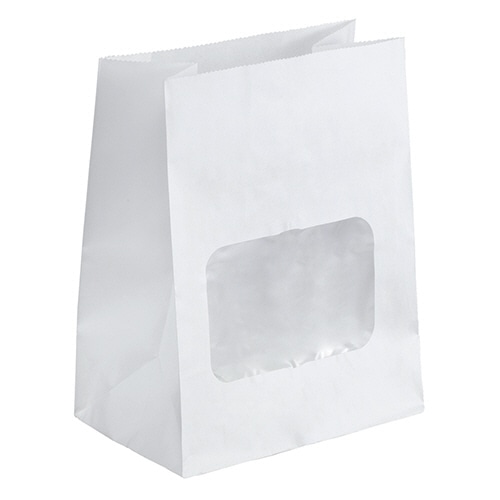 水野産業　ルックバッグ4S　白　187414　1パック（100枚）（ご注文単位1パック）【直送品】