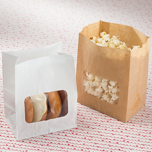 水野産業　ルックバッグ4S　白　187414　1パック（100枚）（ご注文単位1パック）【直送品】