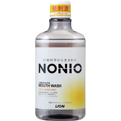 ライオン NONIO マウスウォッシュ ライトハーブミント 600ml 1本(ご注文単位1本)【直送品】