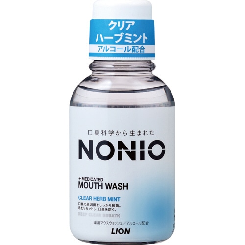 ライオン NONIO マウスウォッシュ クリアハーブミント 80ml 1本(ご注文単位1本)【直送品】