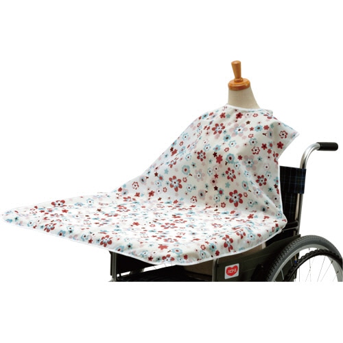 ピジョン　ハビナース　車いす・食卓いす用こぼさない食事エプロン　チェック柄　1枚（ご注文単位1枚）【直送品】